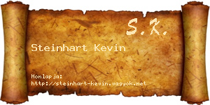 Steinhart Kevin névjegykártya